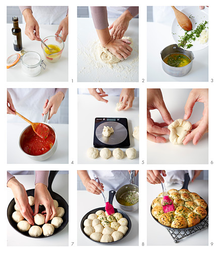 How to make cheesy garlic dough balls