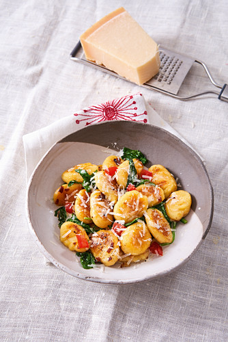 Gnocchi mit Spinat