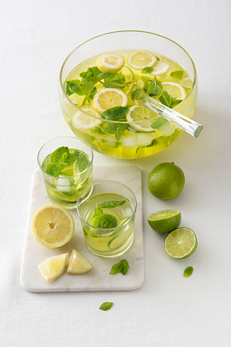 Mojito Bowle Bilder Kaufen Stockfood