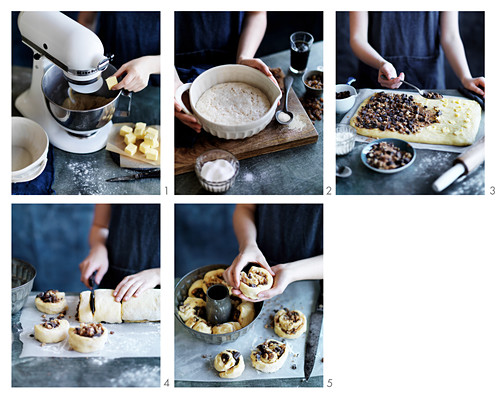 Making babka with cinnamon