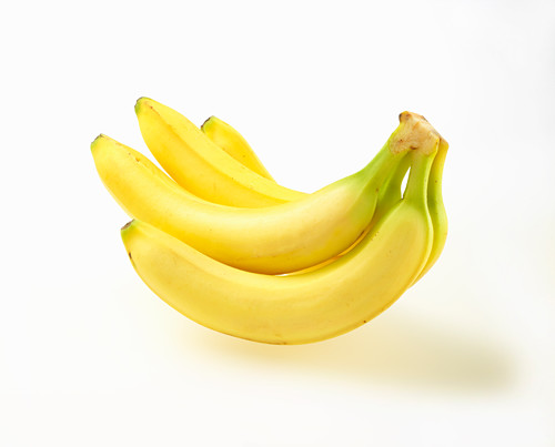 Bunch of bananas on the plant – License Images – 693890 ❘ StockFood