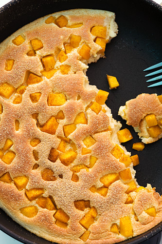 Shredded mango pancake