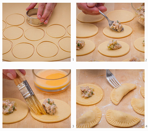 Preparing raviolis