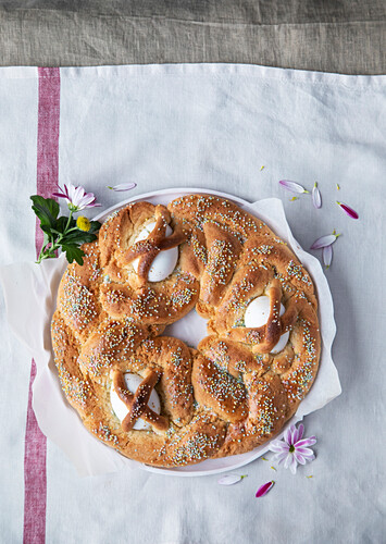 Cuzzupa calabrese (traditionelle Osterkuchen aus Kalabrien)