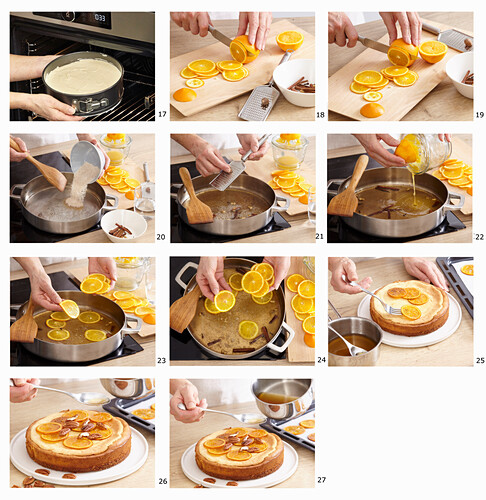 Preparing Light Orange Cheesecake