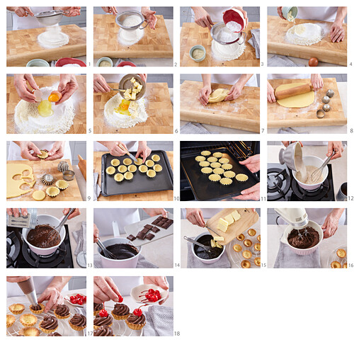 Parisian Christmas sweets with chocolate - step by step