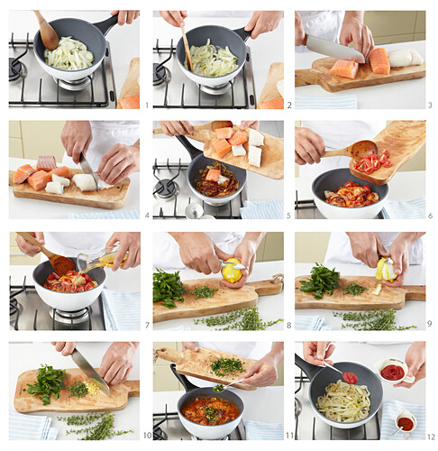 Hungarian fish stew - step by step