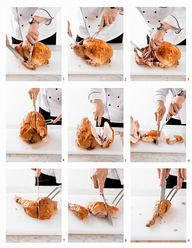 Carving a turkey