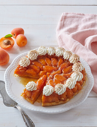 Tarte Tatin with apricots