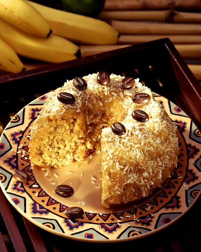 Banana and coconut cake