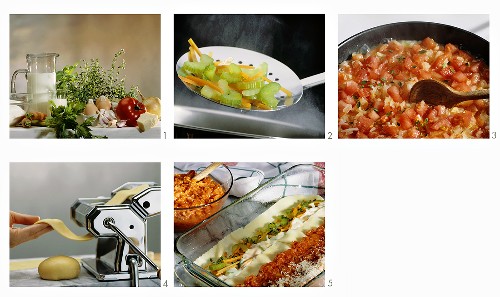 Gemüse-Lasagne zubereiten