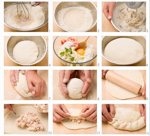 Making calzone