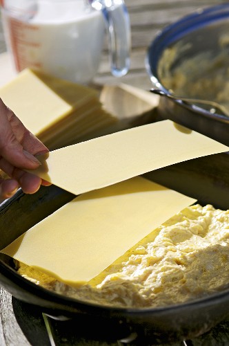 Kürbis-Lasagne zubereiten