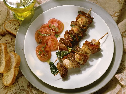 Young Chicken-Liver Skewers