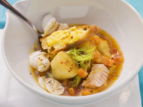 Fish soup with rouille