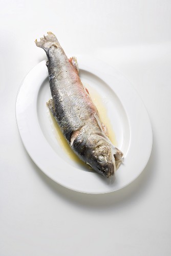 Fish cooked in aluminium foil