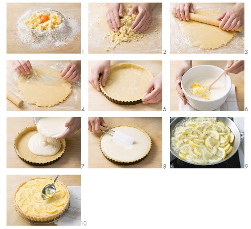 Crostata al limone zubereiten (Zitronenkuchen, Italien)