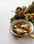 Cutlets with Fried Fruit