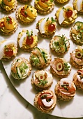 Canapes on Crackers