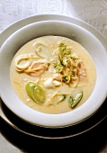 Potato Soup with Salmon Strips