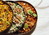 Three different Rice Dishes