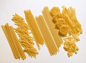 Still life with various types of pasta