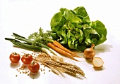 Vegetables; Lettuce & Grain