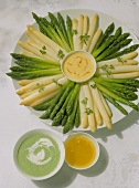 A small asparagus fondue