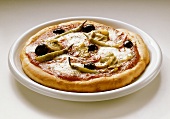 Pizza with Artichokes and Olives