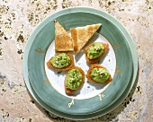 Roasted Tomatoes with Avocado Puree