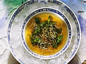 Clear Broth with Snow Peas