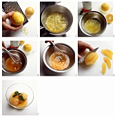 Making orange sorbet