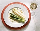 White and Green Asparagus with Trout Cream