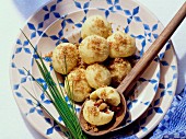Potato dumplings from cooked potatoes