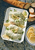 Poached Chicken Leg with Herb Sauce