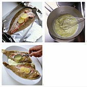 Preparing sole cooked in foil