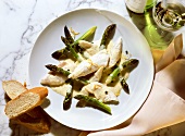 Steamed Sole Fillet with Asparagus