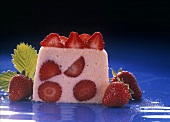 Semolina pudding with strawberries