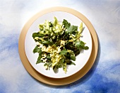 Dandelion Salad with Watercress and Eggs