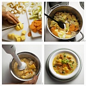 Making potato soup