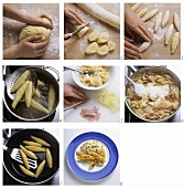 Fingernudeln mit Sauerkraut zubereiten