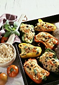 Green Peppers with Rice Filling