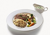 Beef Shank with Wild Rice & Vegetables