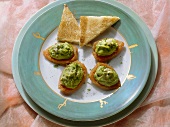 Roasted Tomatoes with Avocado Mousse