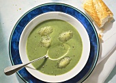 Parsley Soup with Cucumber Granite