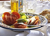 Insalata caprese (tomatoes and mozzarella, Italy)