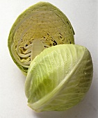 Head of Cabbage Cut in Half