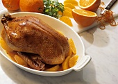 Whole Roast Duck with Oranges and Glaze