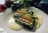 Eel in aspic with tarragon whip