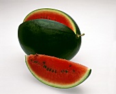 Angeschnittene Wassermelone